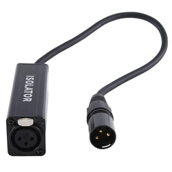 Audio Cable Isolator Noise Ground Loop Audio Isolator XLR Eliminates, Female To Male