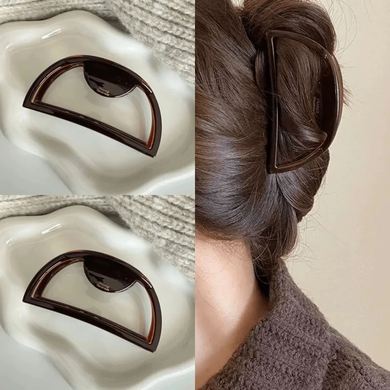 

Korean resin crab clip shiny ladies hairpin large disc hair accessories girl hair accesssoires jewelry party gift