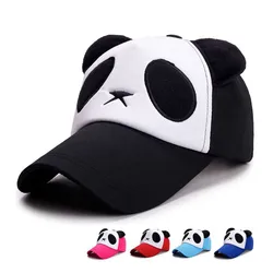 Gorras de béisbol con estampado de Panda para hombre y mujer, gorros de algodón con estampado de Panda, estilo Hip Hop, Snapback, protección solar, unisex