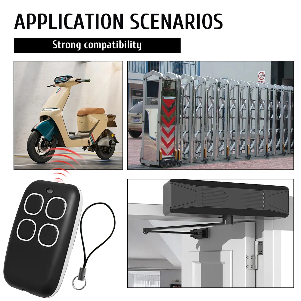 Garage Door Remote Control Duplicator 280-868MHZ Multi-Frequency Code Grabber Clone Gate Keyfob Command Hand Transmitter