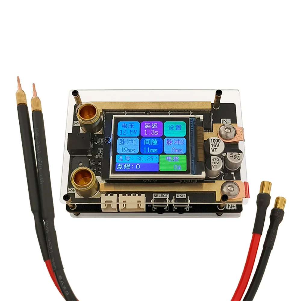 Papan kontrol pengelasan, lembar nikel untuk 18650 baterai Lithium Bluetooth, pena Las Spot daya Digital LCD dapat disesuaikan