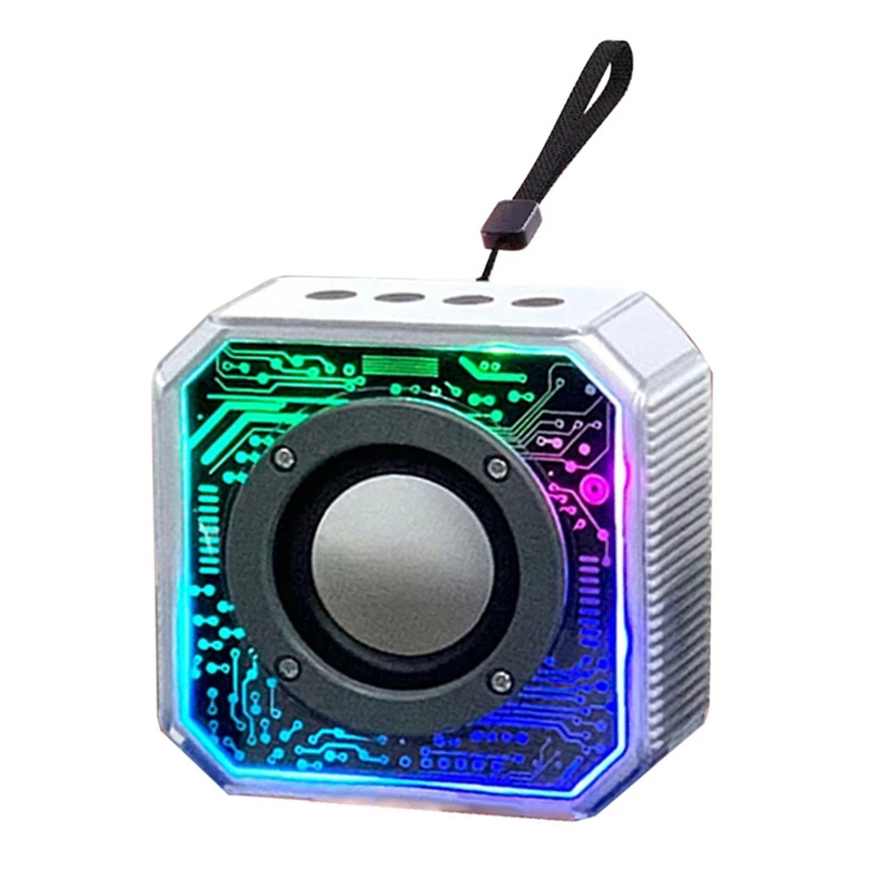 Speaker transparan baru Speaker Bluetooth Mecha Pickup RGB Speaker Mini kecil lentera rumah portabel luar ruangan
