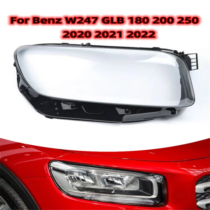 Front Car Head Light Shade Shell Caps Headlamp Cover Lampshade Headlight For Mercedes Benz W247 GLB 180 200 250 2020 2021 2022