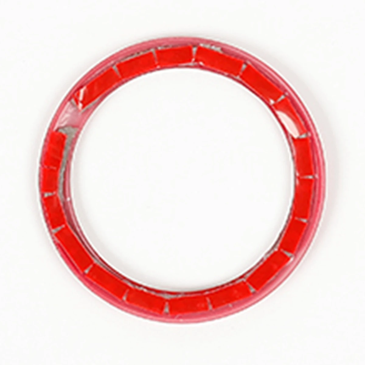 ديكور مفتاح محرك السيارة وإيقافه ، غطاء حلقي لسيارة دودج نيترو ، إكسسوارات إشعال داخلية ، أحمر