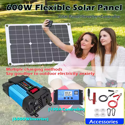 High-Performance 6000W Off-Grid Solar Power Kit: Full System with 100A MPPT Charge Controller &amp; Pure Sine Wave Inverter