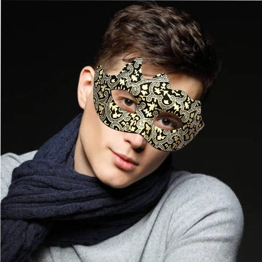 أقنعة تنكرية أنيقة للزوجين من الدانتيل لزي الهالوين ملابس حفلات ماردي غرا أقنعة رومانسية متطابقة للنساء و #2