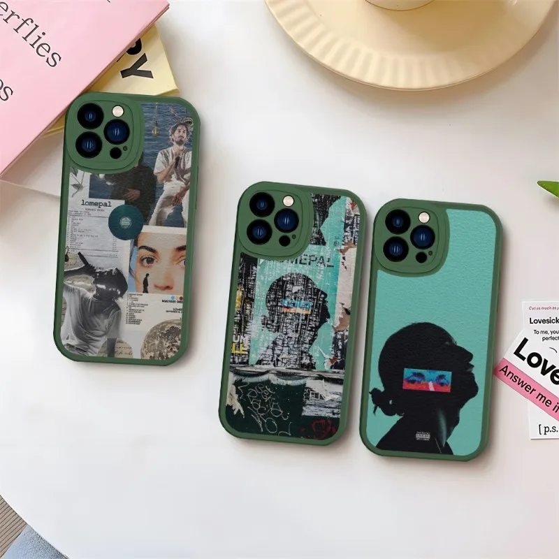 Lomepal Rapper Phone Case Green For IPhone 11 13 14 12 Pro Max Mini Xs X Xr 7 8 Plus SE2020 Leather Silicone Soft Texture Coque