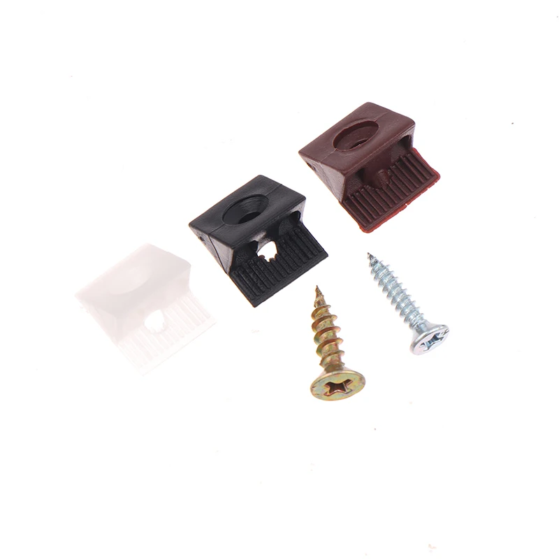100 Pcs Furniture Mending Wedges Drawer Bottom Sagging Repair Fix Corner Bracket With Self-Tapping Screws