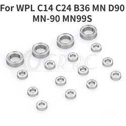 16pcs Steel Bearing 3x6x2 6x10x3 mm for WPL C14 C24 B36 MN D90 MN-90 MN99S RC Car Spare Parts Upgrade Accessories