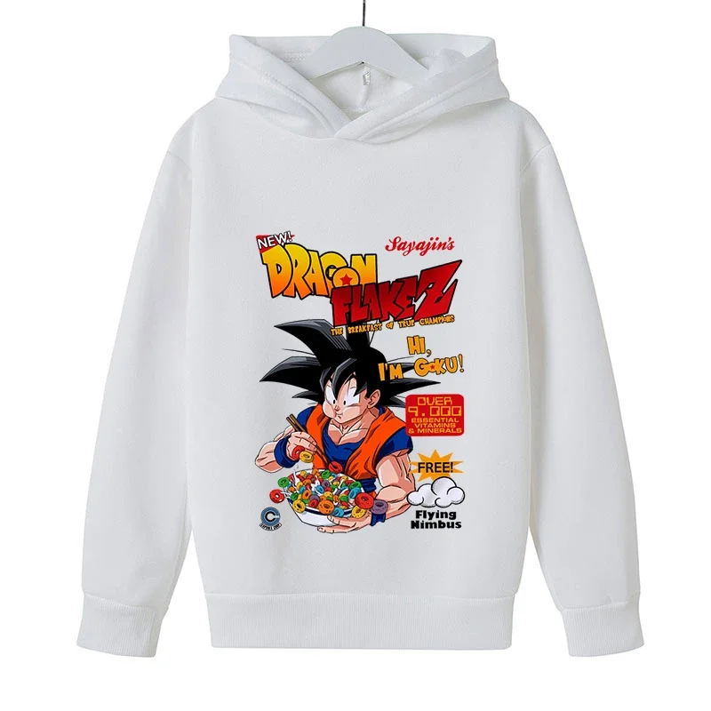 

Spring Autumn Anime Dragon-ball Hoodie Kids Goku Cartoon Boys Clothes Girls Teenage Tops Children Kakarotto Hip Hop Sweatshirts