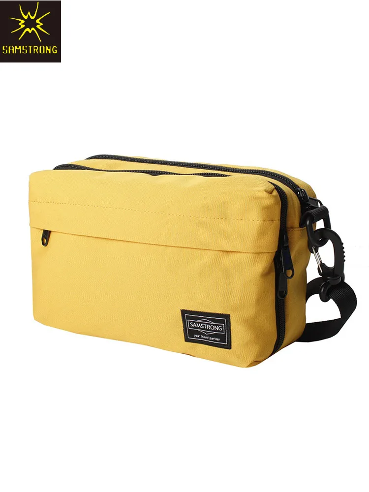 Large Capacity Canvas Shoulder Bag Men Women Shopping Street Style Casual Packable Bag Samstrong Brand Spring Summer 2020