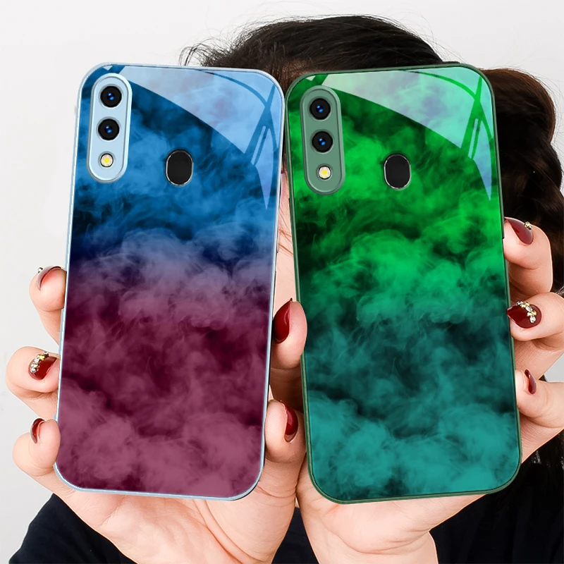 

The form of color smoke For Samsung A20 30 22 23 24 25 26 31 32 A33 34 35 42 50 51 52 53 54 55 56 70 71 72 73 glass phone case