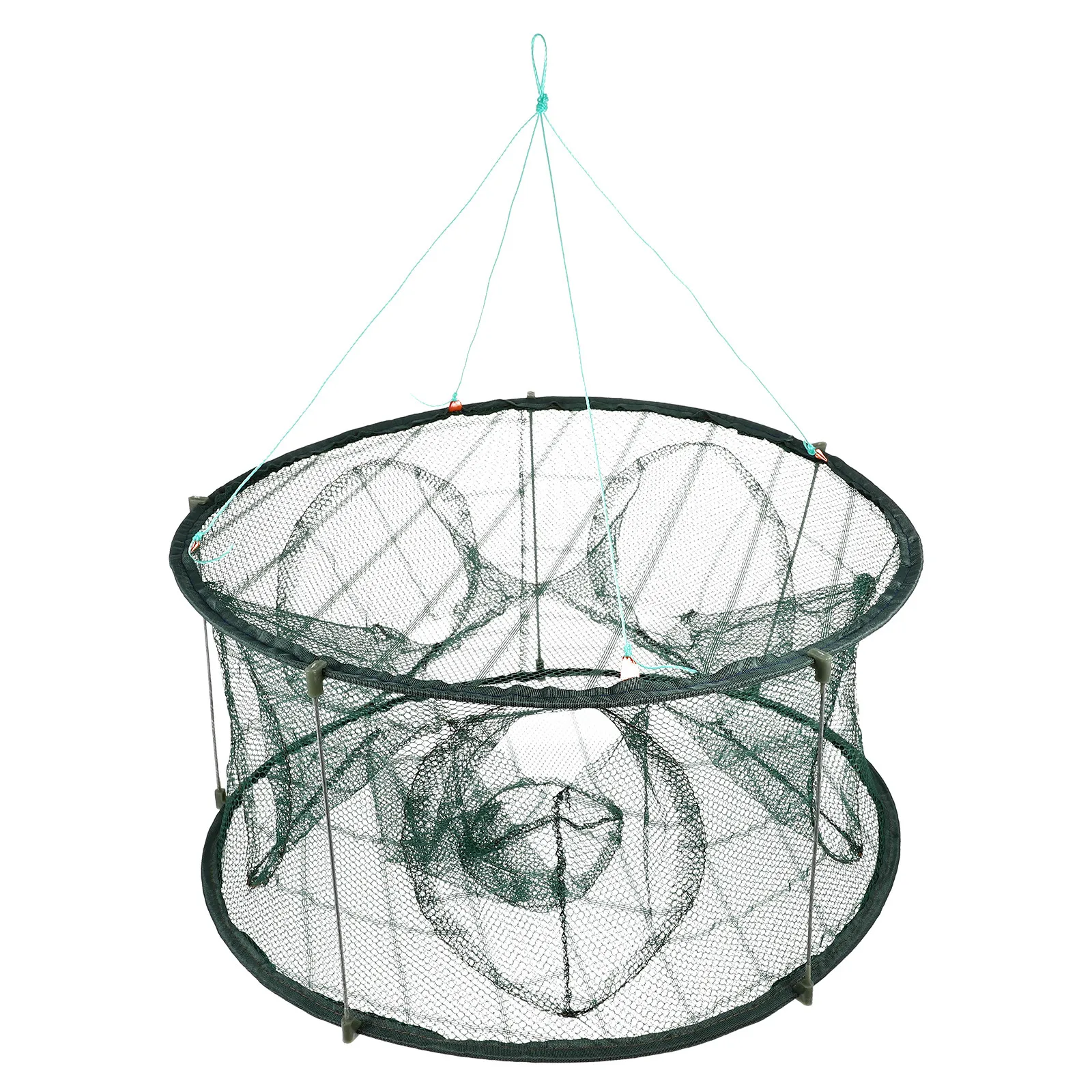 

Многофункциональная складная рыболовная ловушка-сетка из премиального нейлона большой вместимости для ловли креветок, крабов, омаров, портативная, для использования на открытом воздухе, с приманкой