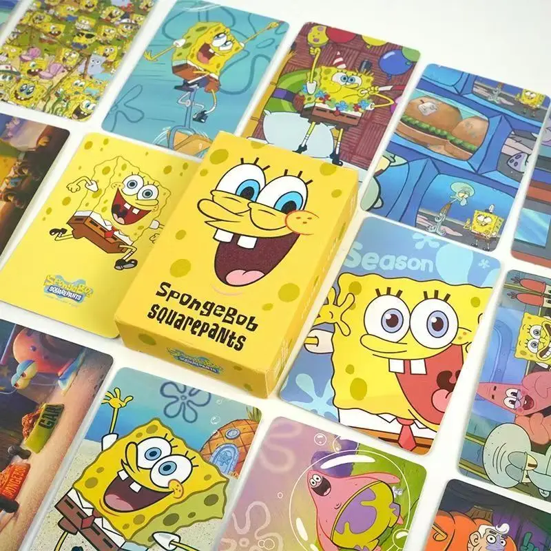 Spongebob Squarepants Card Animated Characters Patrick Star Squidward Tentacles Peripheral Series Cards Children Toy Gift