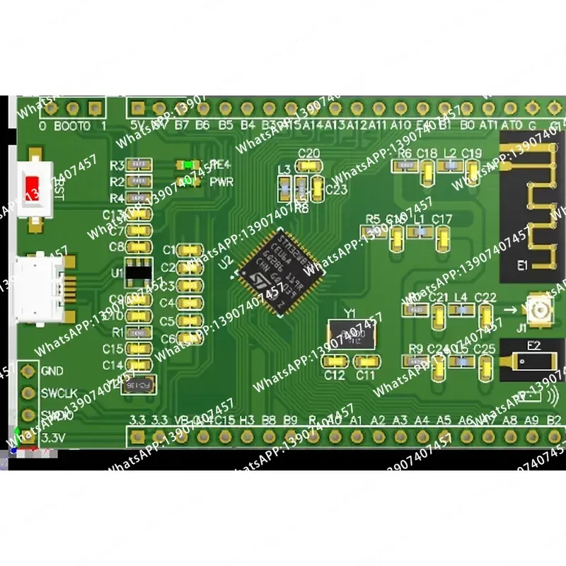 STM32WB35CCU6 MCU system Bluetooth core board large-capacity new product development M4 evaluation board WB55