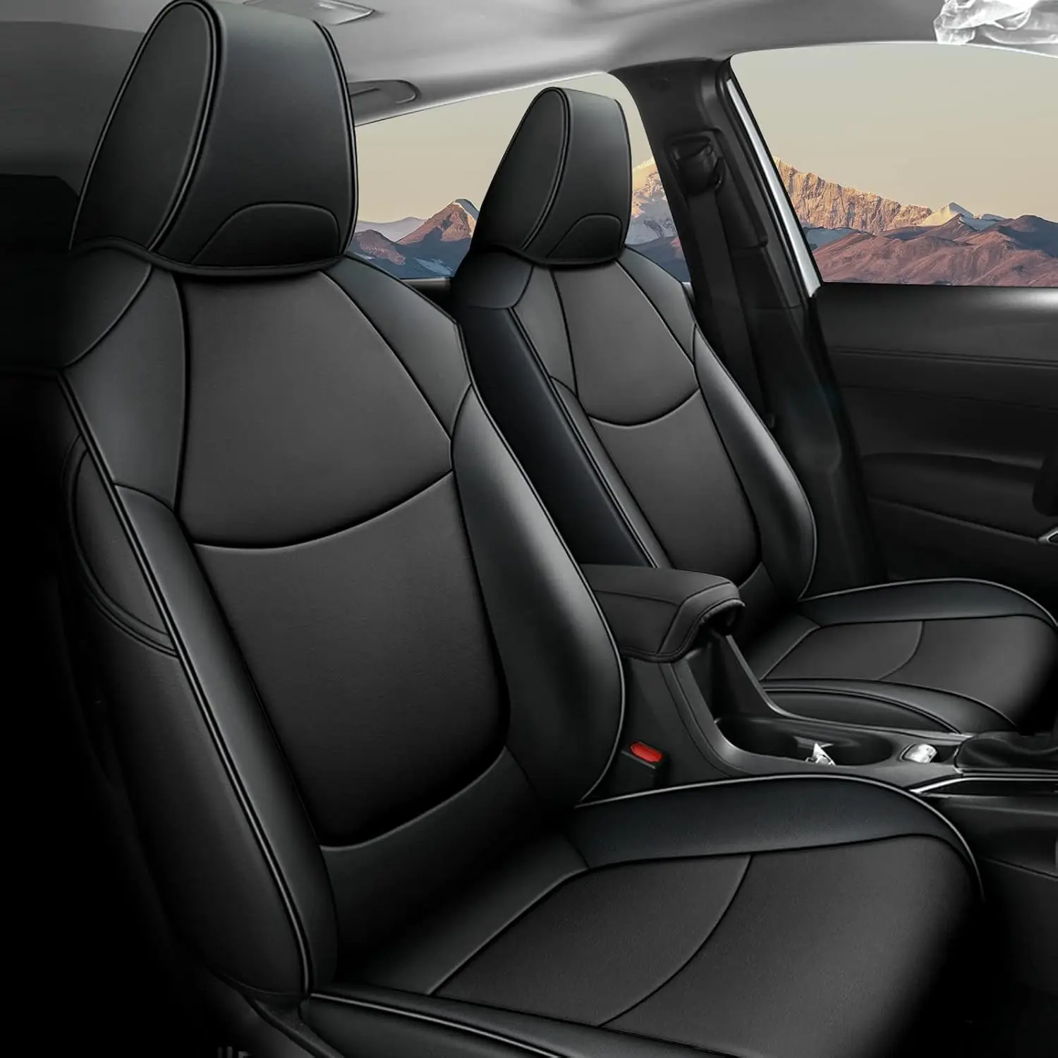 

Car Seat Cover for for Toyota Corolla 2020 2021 2022 (XSE,XSE Apex Edition) - Full Set Black