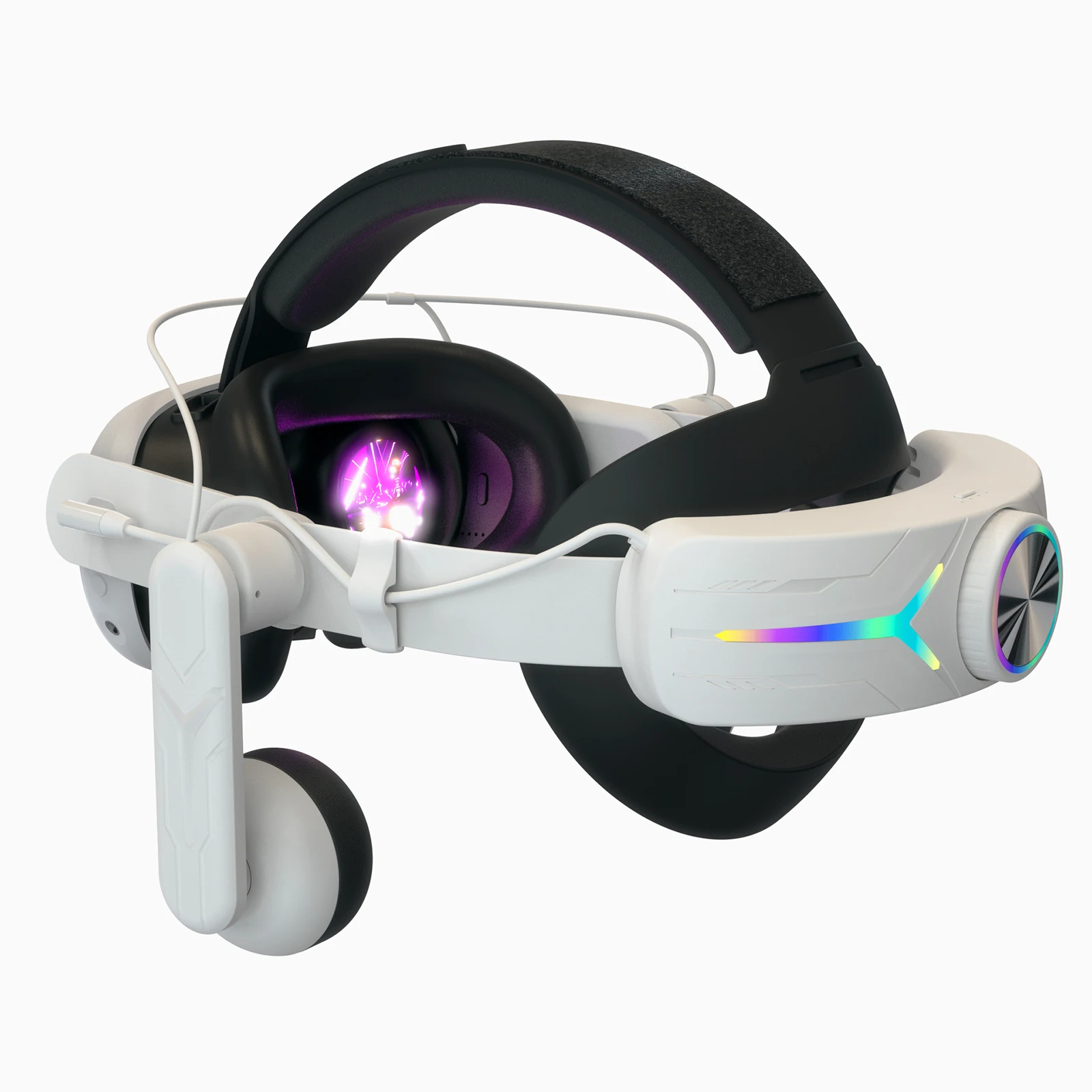 RGB Electricity King Model Head Strap for Meta Quest3/3S VR Accessory - Enhanced Comfort And Support Headset Strap