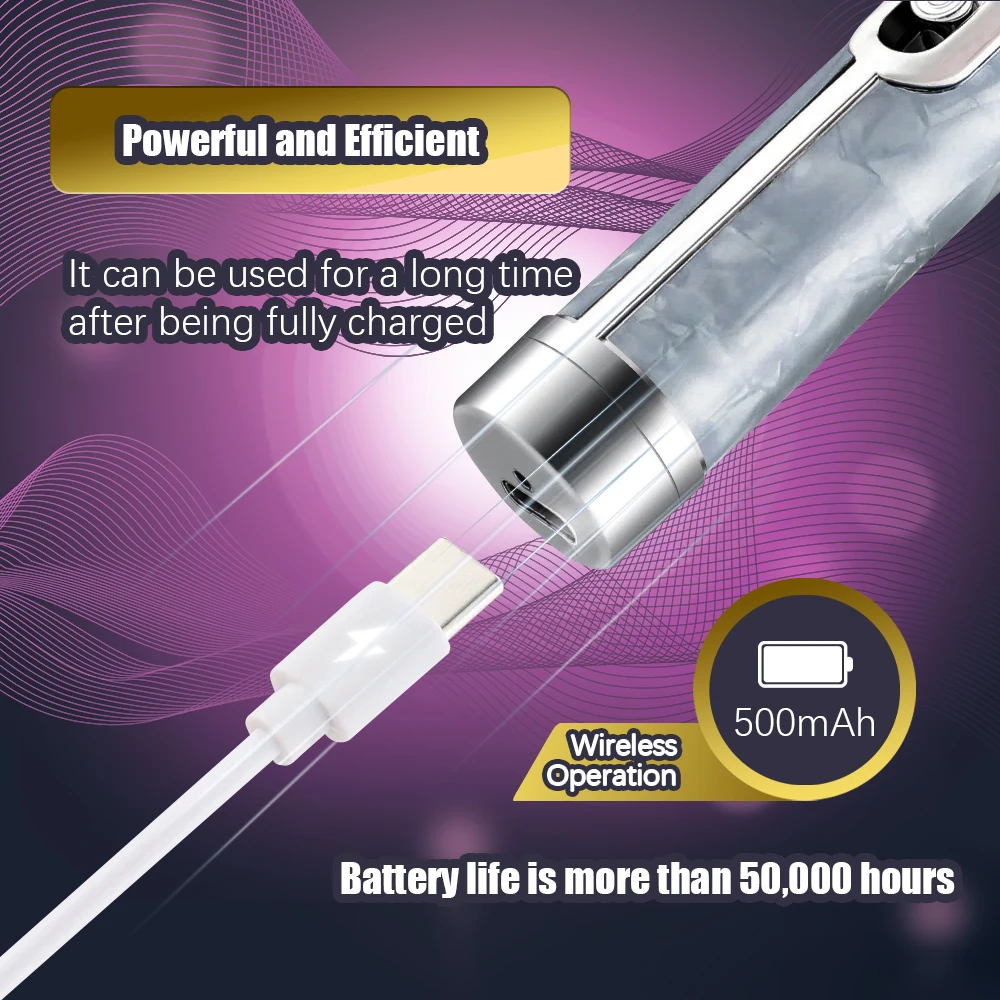 Cordless Electric Nail File Set 4 Speeds Acrylic Nail Tool for Thick Nails Edge Shaping Polishing Grinding Dead Skin Removal