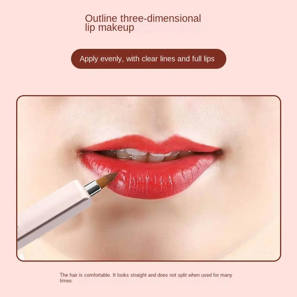 Eyeshadow Applicator Lady Makeup Brush Capped Women Beauty Retractable Lip Brush Cosmetic Brush Lip Gloss Brush Lipstick Brush