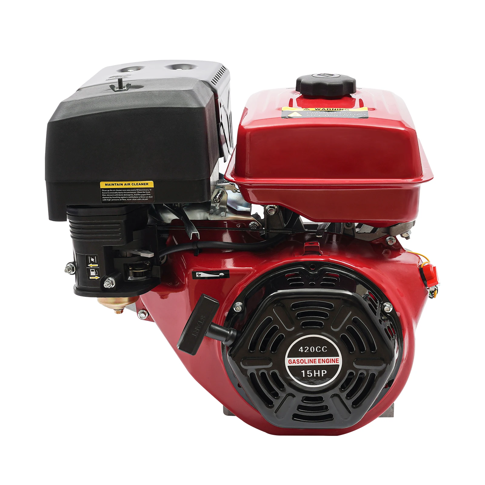 9KW 4Stroke 15 HP Outboard Motor Fishing Boat Engine Air Cooling Single Cylinder