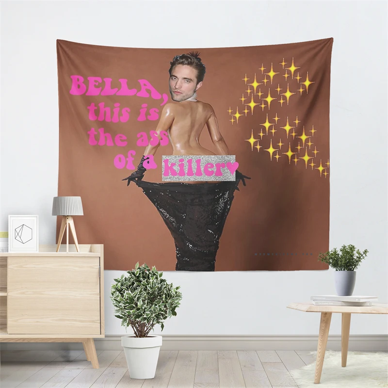 Aertemisi Bella This is the Ass of a Killer Twilight Meme Tapestry Wall Hanging Art for Bedroom Living Room Decor College Dorm