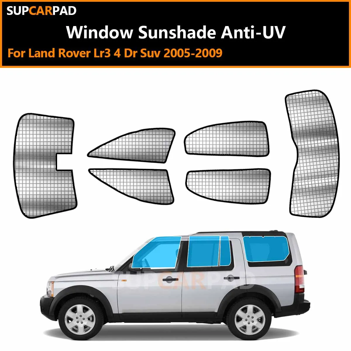 

For Land Rover Lr3 4 Dr Suv 2005-2009 Custom Car Window Sunshade Anti-UV Car Sun Window Visors Sunshade Covers Accessories