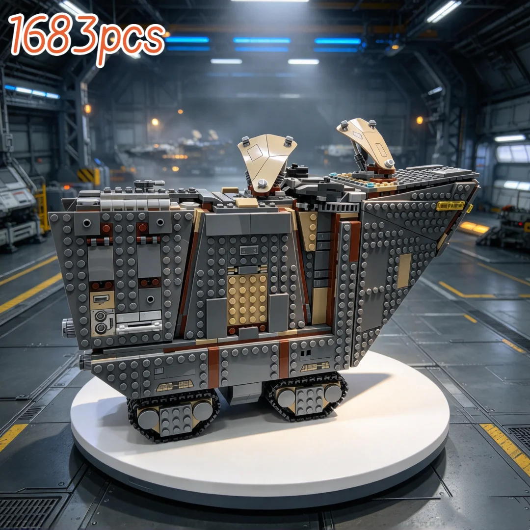 2026 new Wild Desert Track Cargo Vehicle And Rocky Horned Beast Collectors Edition Building Block 1683pcs Model Birthday Gifts