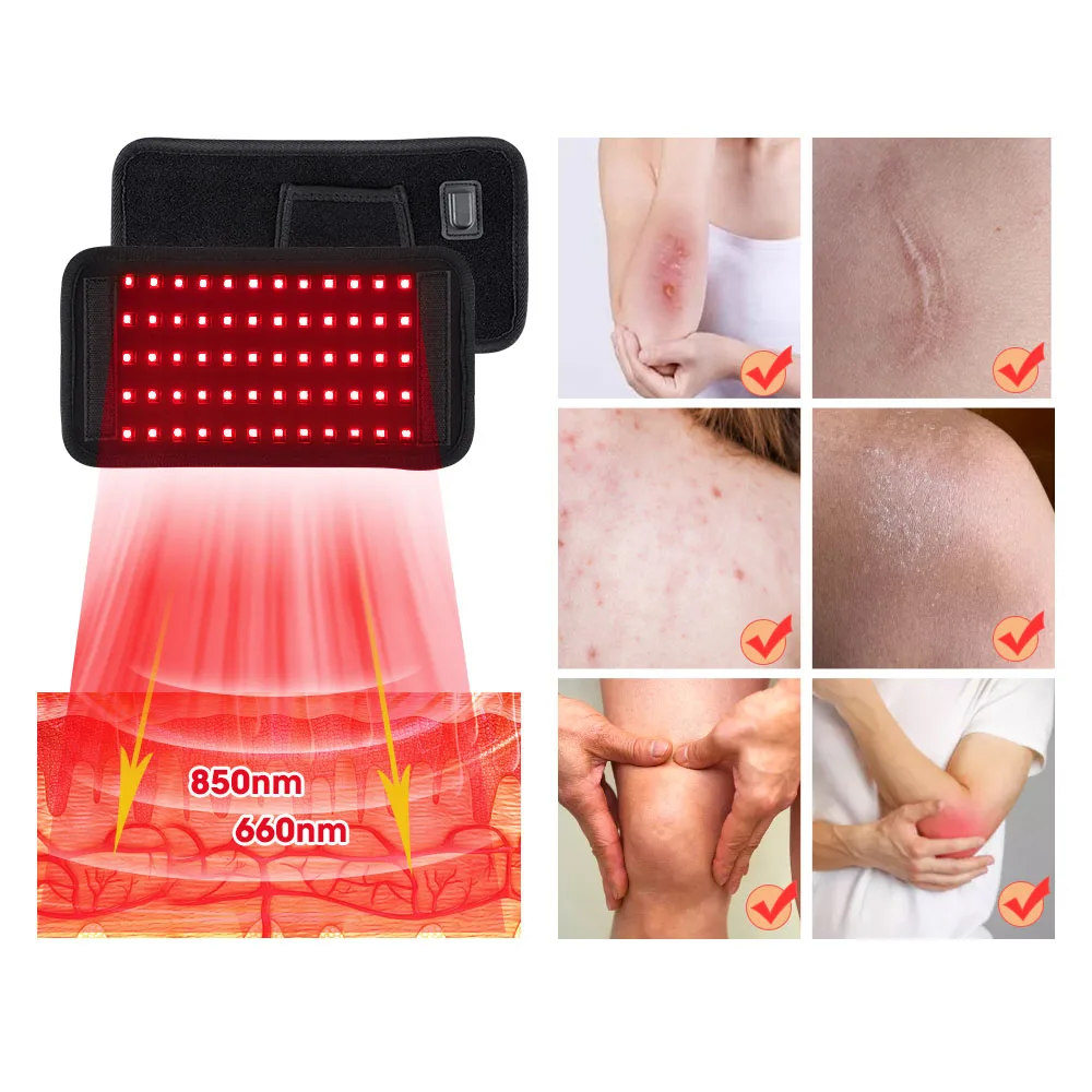 Far-infrared Radiation 660＆850nm Belt for Waist,Back,Abdomen,Knees,Wrists Joints Muscle Beauty Accessories Woman