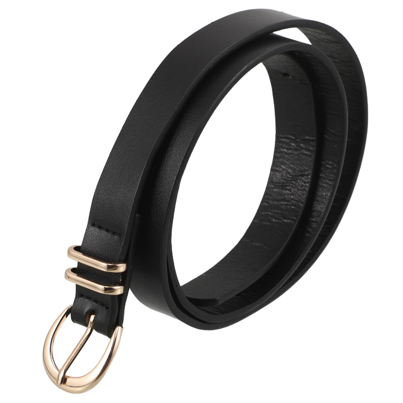 

Women's Simple Belt for Dresses Daily Casual European and American Fashion Elegant Pu Zinc Alloy Belts Trendy Adjustable Jeans