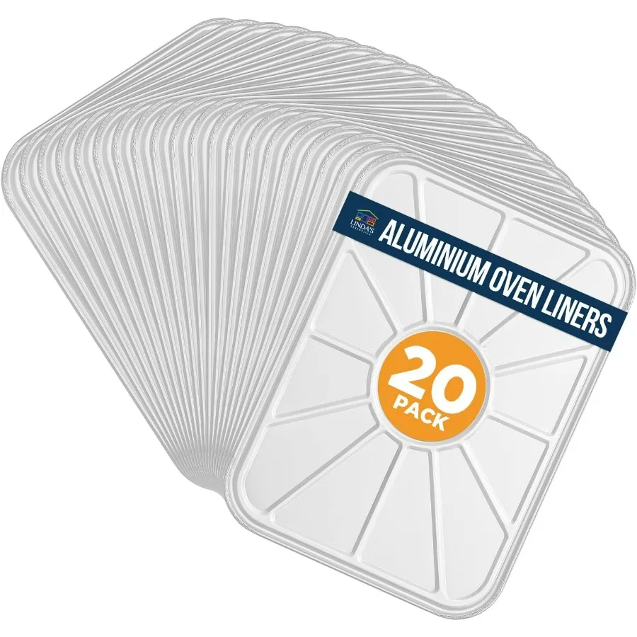 

Алюминиевые вкладыши для нижней части духовки (20 шт.), одноразовые фольгированные вкладыши для духовки для дна духовки, капельные кастрюли для духовки, вкладыши для духовки f