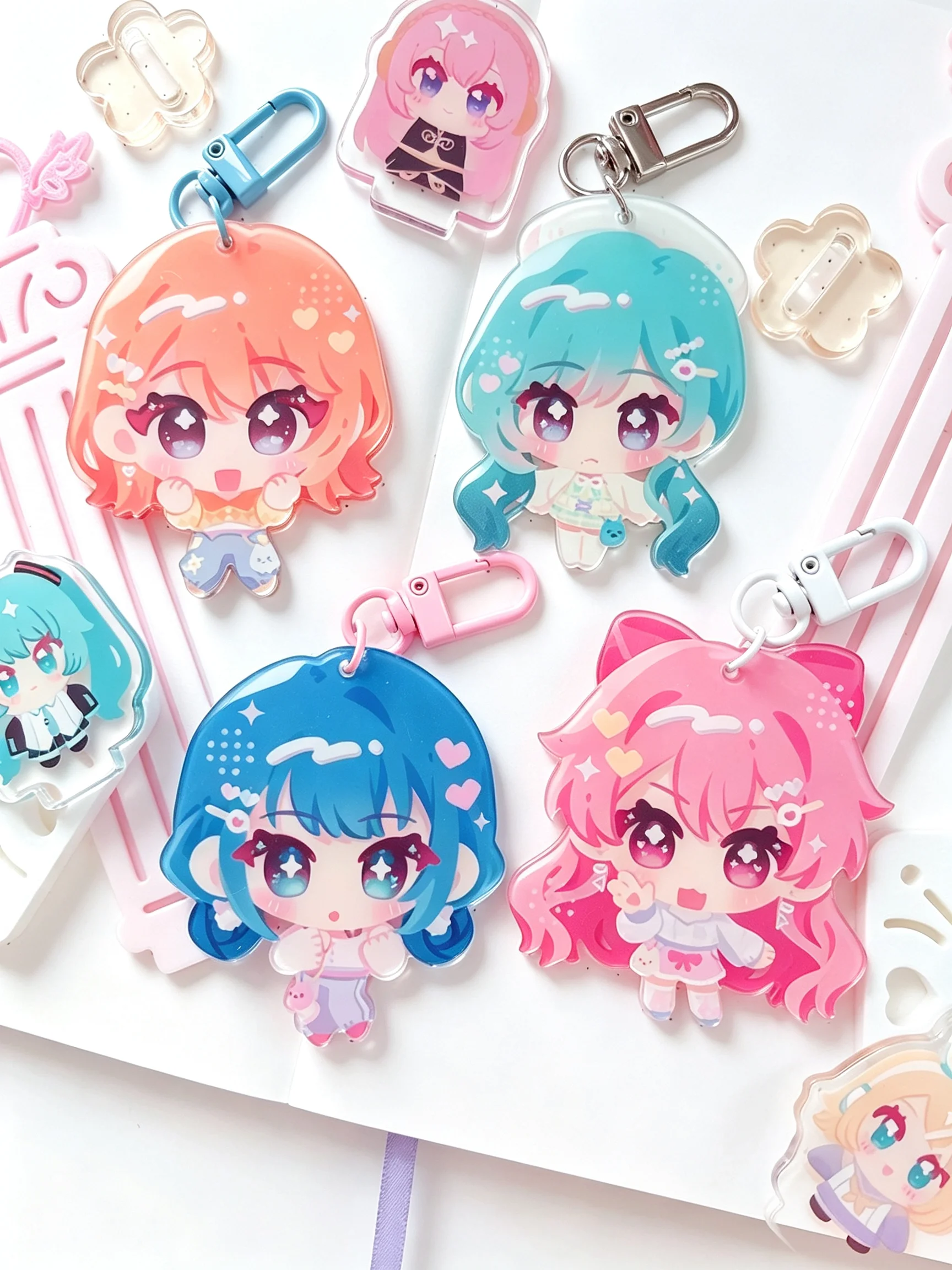 Project Sekai More More Jump Airi Haruka Shizuku Minori | 2.5 inch Acrylic Keychain Charms