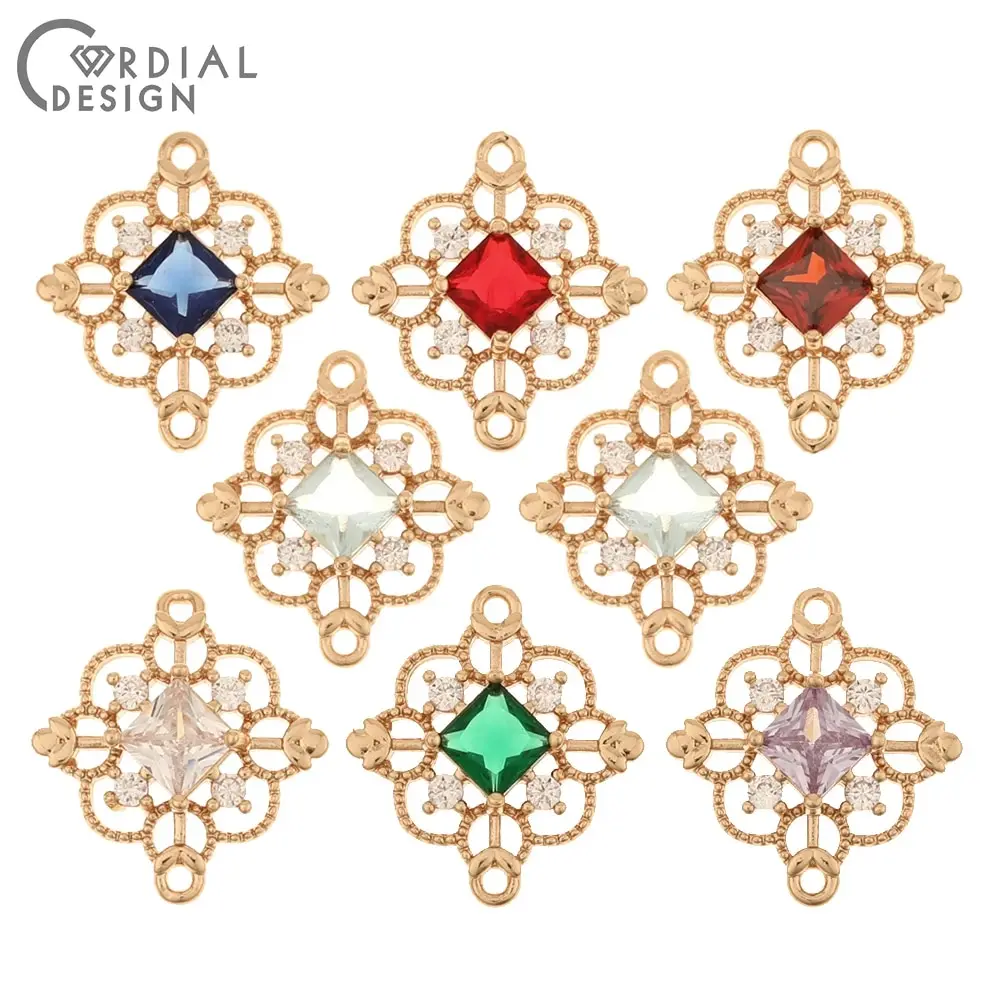 

Cordial Design 50Pcs 17*18MM DIY Charms/Jewelry Accessories/Hand Made/Connector/Rhombus Shape/Jewelry Finding & Components