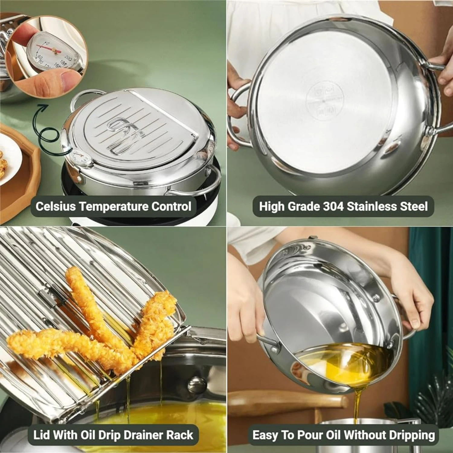 oked, crispy fried foods every time. Ideal for home cooks and professional chefs alike, this durable and sleek deep fryer is a m