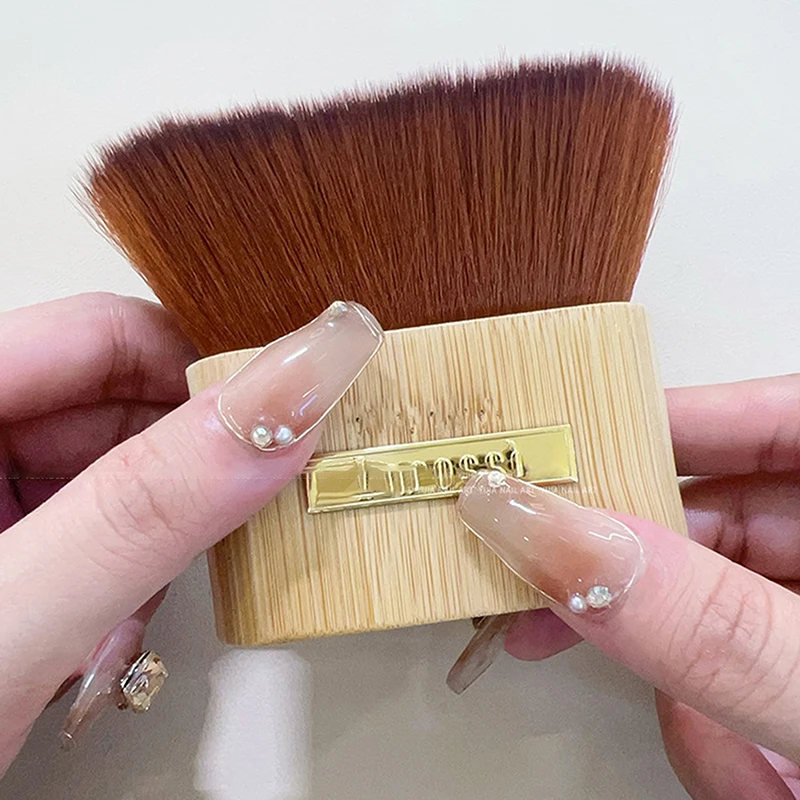 Wooden Nail Dust Brush Nail Art Cleaner Tool Dust Cleaning Brush Soft Brush Polish Gel Manicure Pedicure Clean Tool Makeup Brush