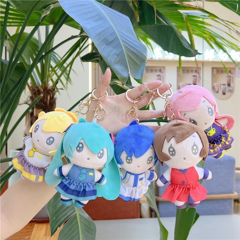 

Hatsune Miku плюшевый брелок аниме KAITO MEIKO серии Len Rin милая мягкая кукла брелок для ключей сумка кулон вентилятор подарок на день рождения игрушка