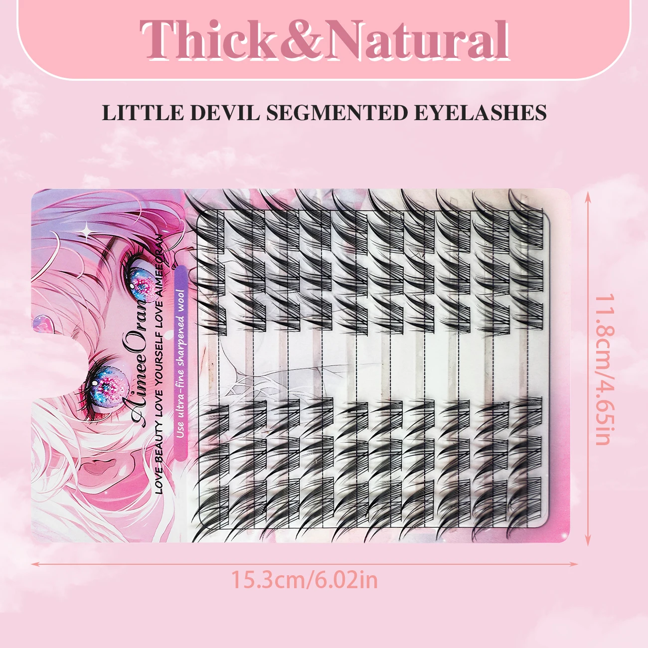 DIY 속눈썹 연장 키트 개별 속눈썹 클러스터 여성용 11-13mm 인조 속눈썹 글루/핀셋 포함 메이크업 도구