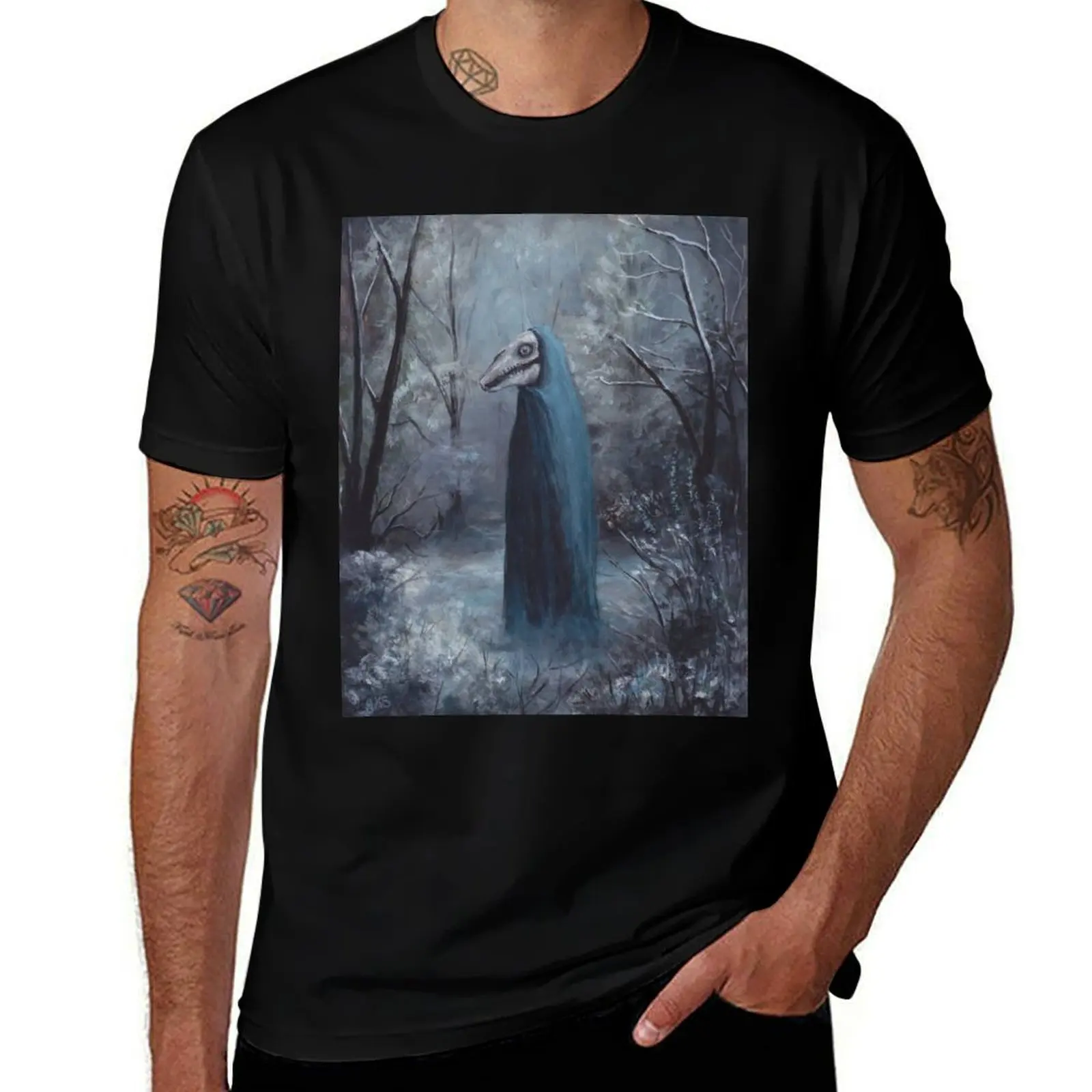 Mari Lwyd T-Shirt Casual Everyday Short Sleeve T-Shirt