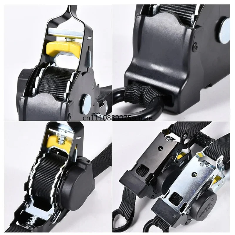 Automatic Retractable Ratchet Strap 680KG for Cargo Truck Motorcycle Transport Travel Quick Release Heavy Duty Straps