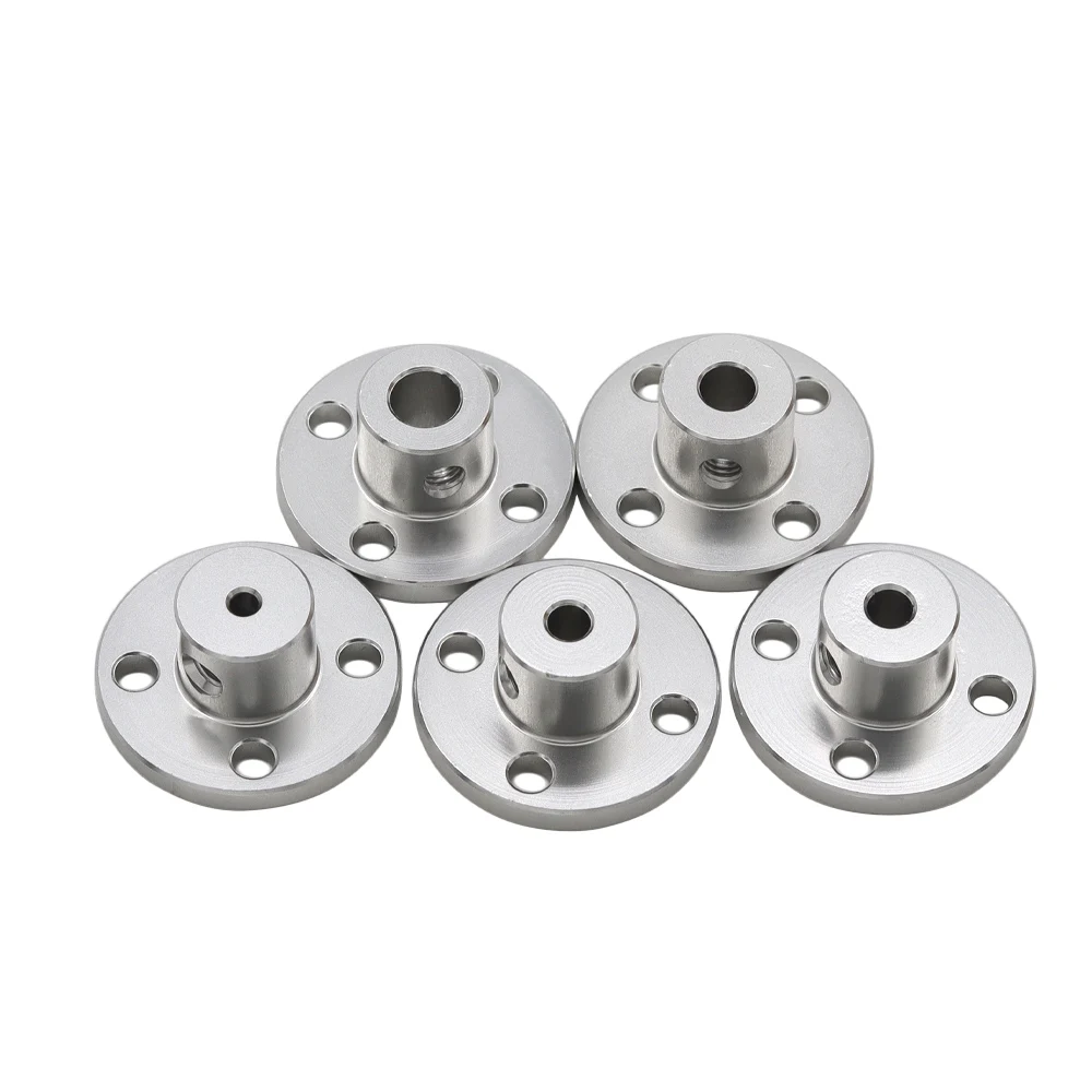 2/3/3.17/4/5/6/6.35/7/8/10/12/14/16mm Aluminum Alloy Flange Coupling Coupler Motor Guide Shaft Coupler Motor Connector