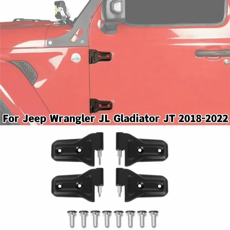 

Car Door Side Hinge Kit Road Steel Door Hinge Kit for Jeep Wrangler JL Gladiator JT 2018-2022