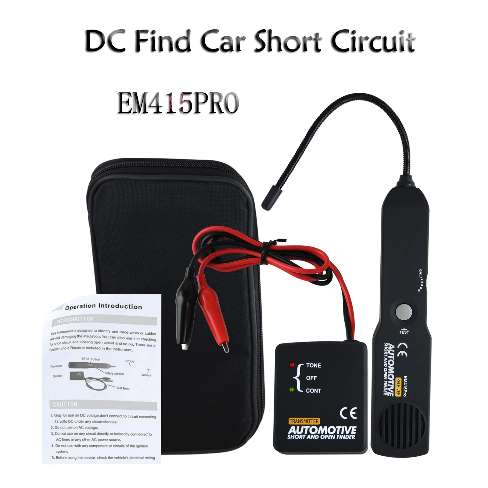 Car Automotive Short & Open Circuit Finder Tester For EM415PRO Car Repair Tool Wire Cable Detector Tracer