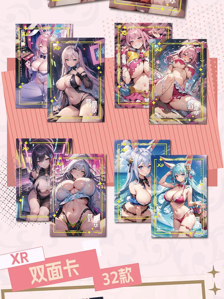 XianKa Phantastic Carnival Goddess A5 Board Collection Card Rare Collection Sexy Waifu Cards ACG Girls Booster Box Hobbies Gifts