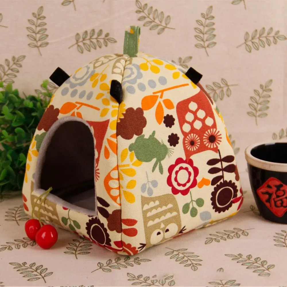 Bird Nest Winter Bed House Shed Hanging Hammock Cage Tent Plush Hamster Hideaway