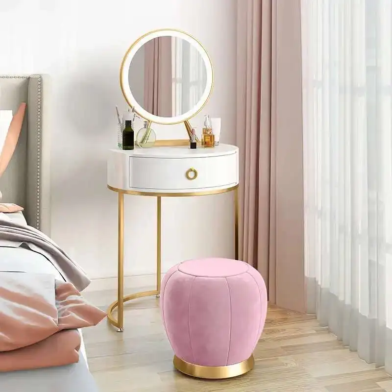 

Luxury Dressing Table Nordic Bedroom Simple Small Vanity Dressers Makeup Tables Mirror Advanced Window Commode Bedroom Furniture