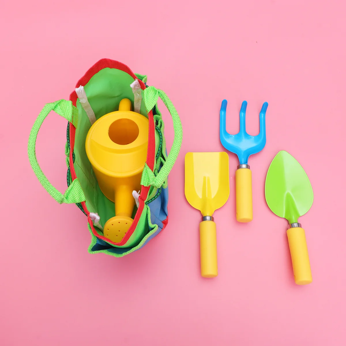 1 Set Children Gardening Tools Toolkit Set Children Gardening Suit Garden Tool with Plastic Handle plastic Garden Tool