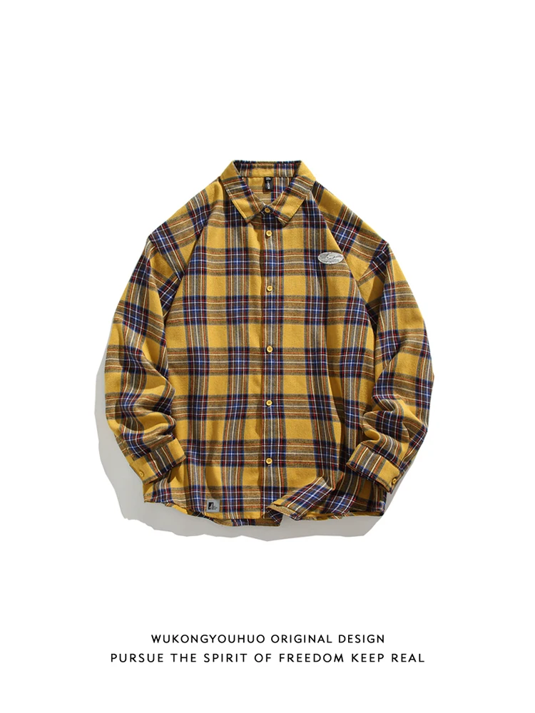 

Осенний длинный плащ в клетку в винтажном стиле, повседневный, свободного кроя, с принтом, на пуговицах, для молодежи