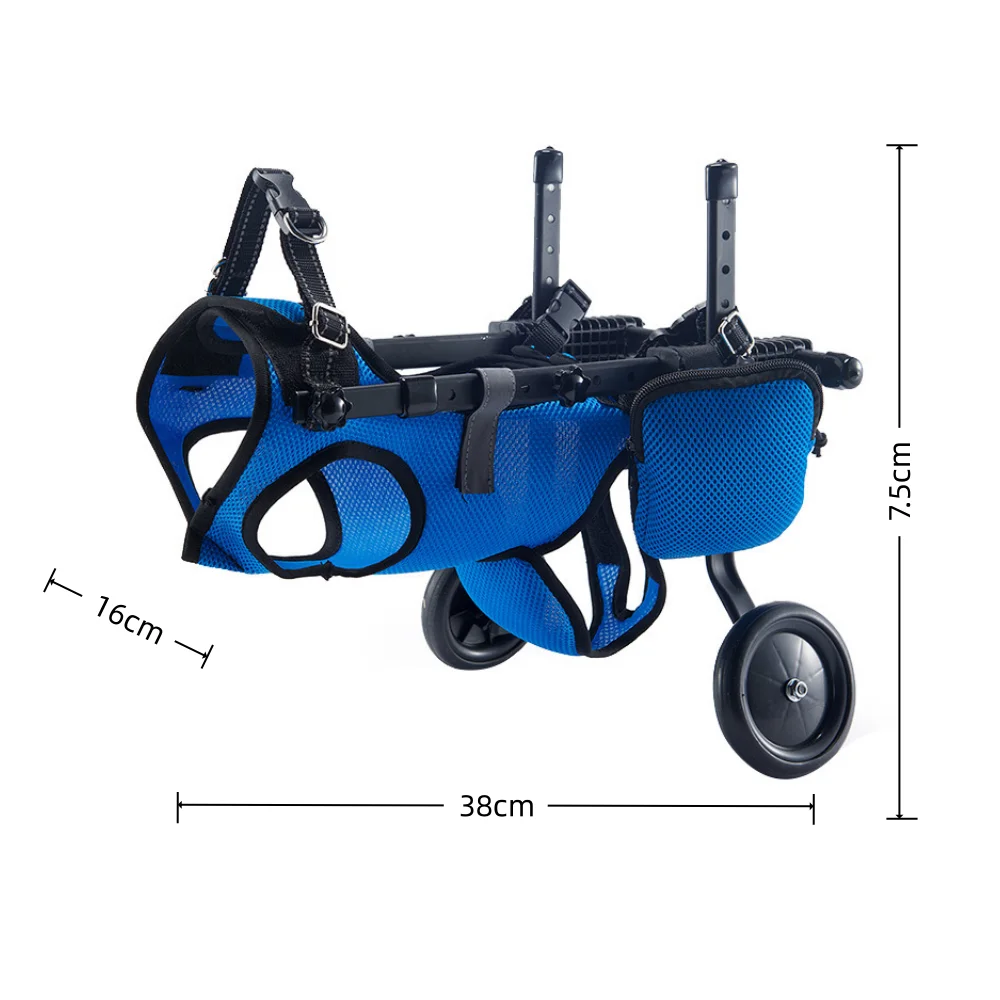 

Small Senior Dog Auxiliary Mobility Cart Lightweight Pet Walking Support Training Tools