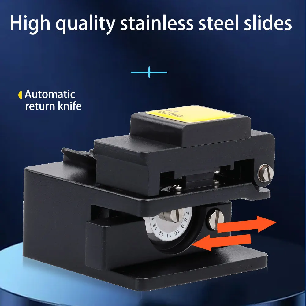 HB-08 Replaceable Automatic Return Knife 16 Surface 50000 Times Life Span Fiber Optic Cleaver Fiber Cutter