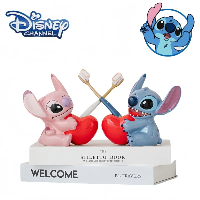 

Disney Stitch toothbrush holder, ceramic, cute, cartoon personality, creative bathroom sink, toothbrush storage, holiday gift