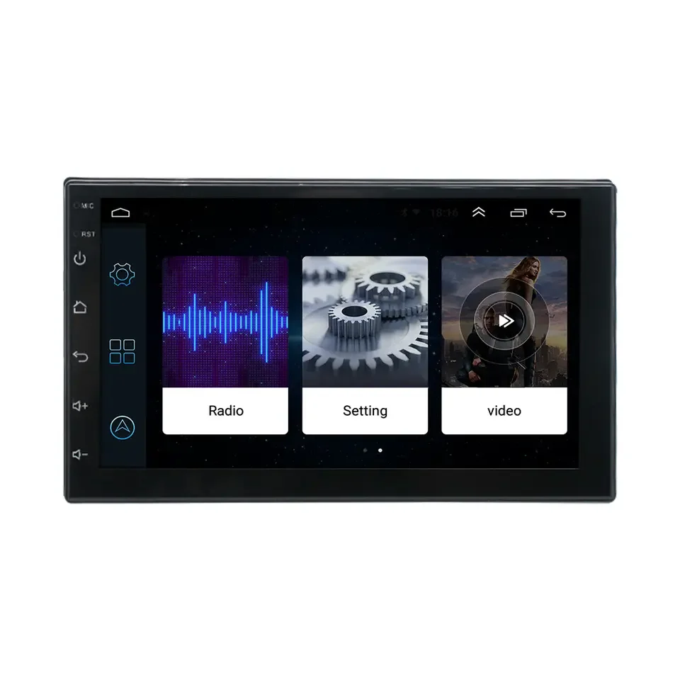 Automotive Universal 7 Inch 2Din Build in Android Car GPS Audio Radio 1+16G Car Stereo DVD MP5 Player Multimedia Carplay